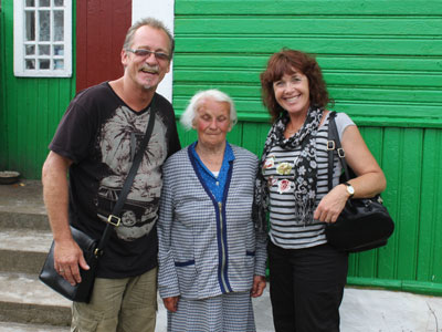 A goodbye photo with Leonarda in Naliboki
