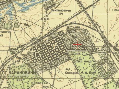 baranowicze area old map