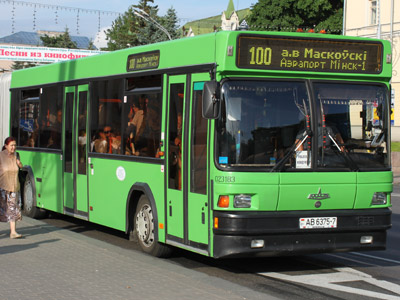 Bus 100 in Minsk