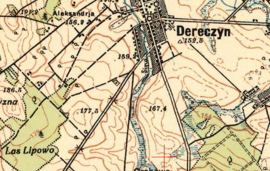 derechin old prewar map