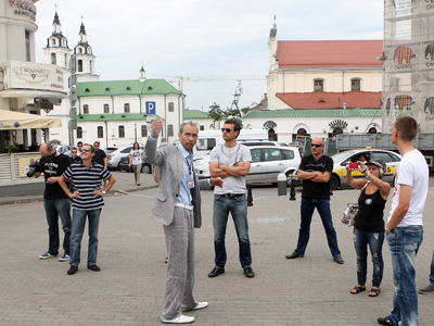 Minsk private guide at work