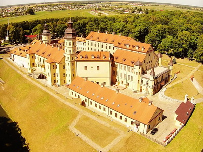 Nesvizh castle air view