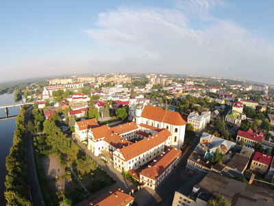 Pinsk Old Town air view, 2015