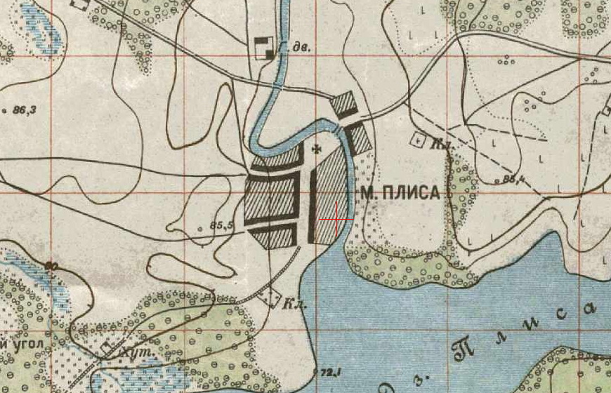 old map of Plisa